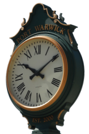 Port Warwick clock