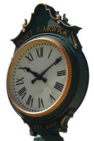 Port Warwick clock